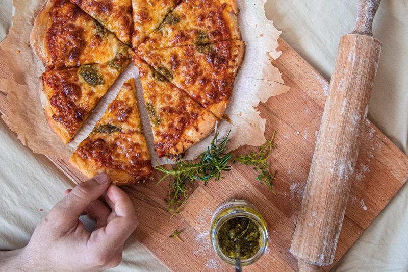 Pepperoni Supreme pizza loaded with toppings