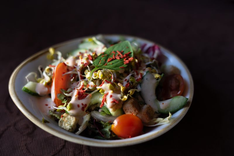 Garden Fresh Salad with mixed greens and vegetables